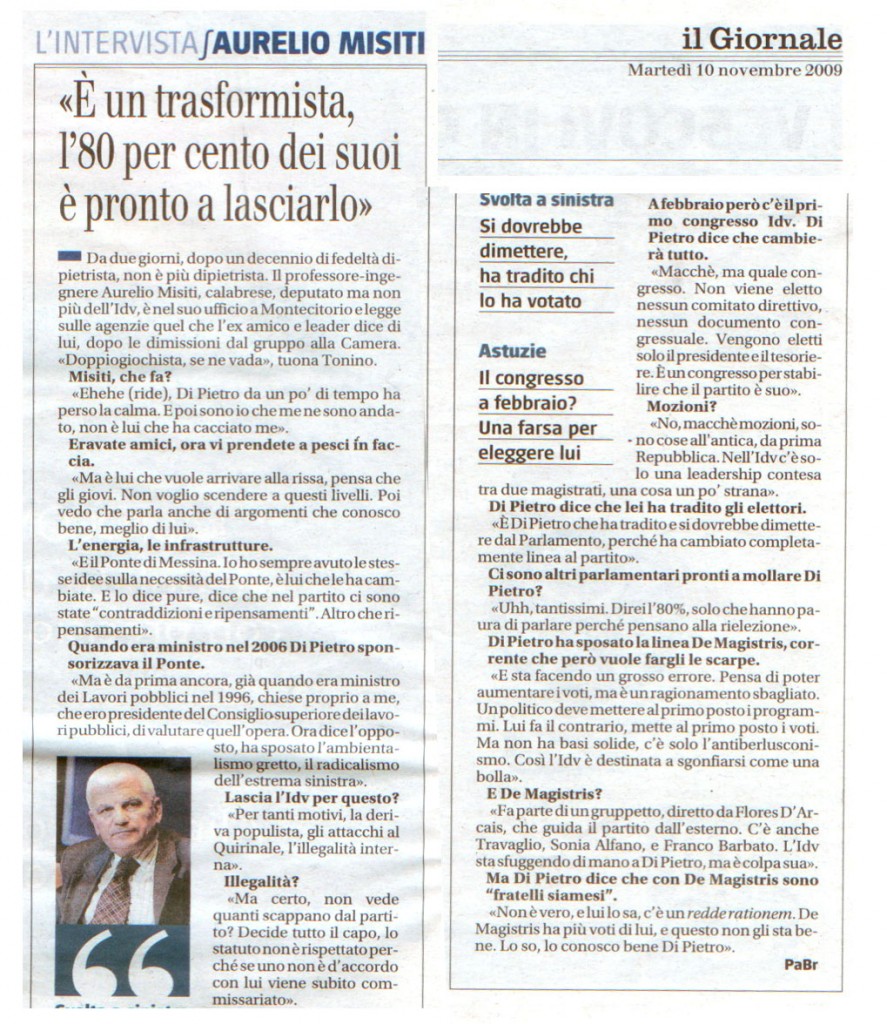 il Giornale 10-11-2009